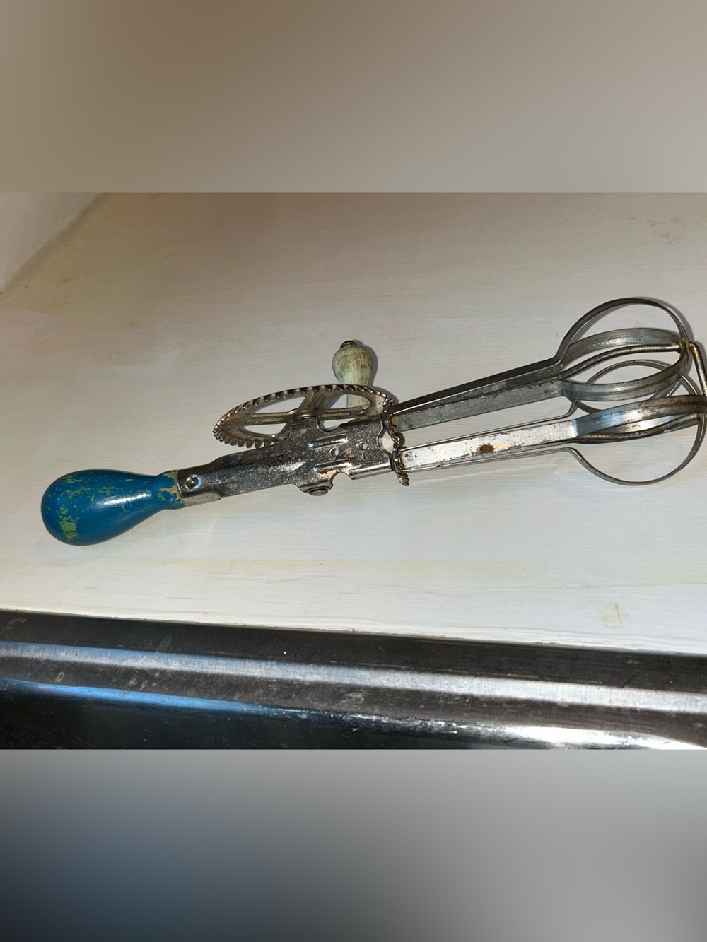 100 year old A&J hand-operated egg beater Patent October 9, 1923 made in  USA🇺🇸